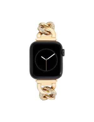 Accessoires Apple Watch Anne Klein Chain Link Bracelet Band with Premium Crystals   | DKP-2172961